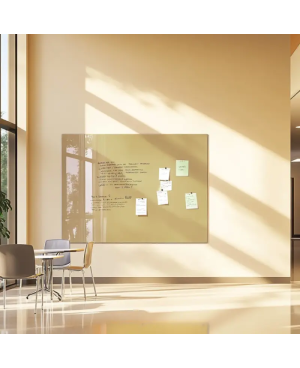 Okrová umbra skleněná magnetická tabule Smatab® pro neziskové organizace