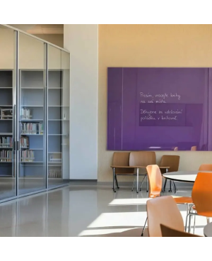 Fialová kobaltová skleněná magnetická tabule Smatab® pro neziskové organizace