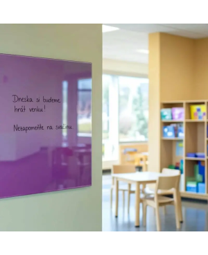 Fialová kobaltová skleněná magnetická tabule Smatab® pro neziskové organizace