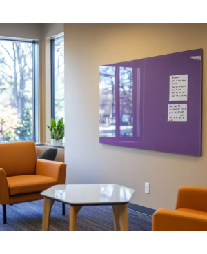 Fialová kobaltová skleněná magnetická tabule Smatab® pro neziskové organizace