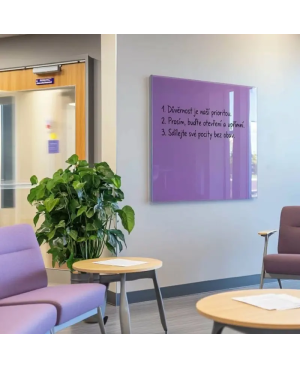 Fialová kobaltová skleněná magnetická tabule Smatab® pro neziskové organizace