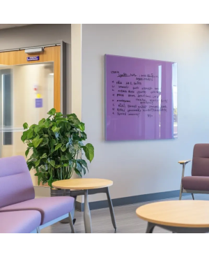 Fialová kobaltová skleněná magnetická tabule Smatab® pro neziskové organizace