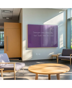 Fialová kobaltová skleněná magnetická tabule Smatab® pro neziskové organizace