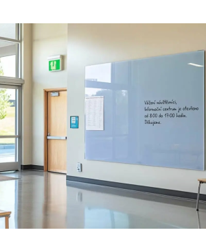 Modrá královská skleněná magnetická tabule Smatab® pro neziskové organizace