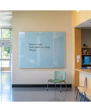 Modrá královská skleněná magnetická tabule Smatab® pro neziskové organizace