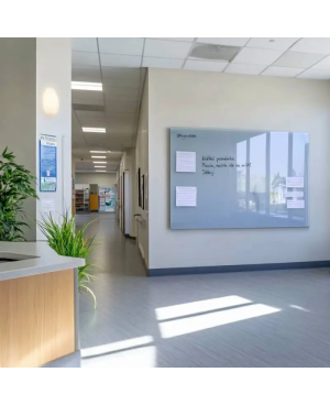 Modrá královská skleněná magnetická tabule Smatab® pro neziskové organizace