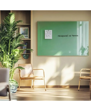 Zelená veronesova skleněná magnetická tabule Smatab® pro neziskové organizace