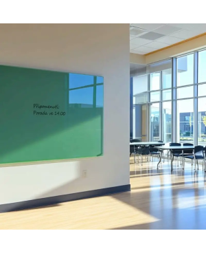 Zelená veronesova skleněná magnetická tabule Smatab® pro neziskové organizace