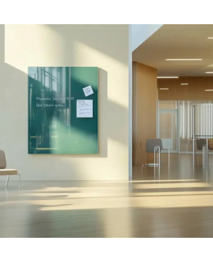 Zelená smaragdová skleněná magnetická tabule Smatab® pro neziskové organizace