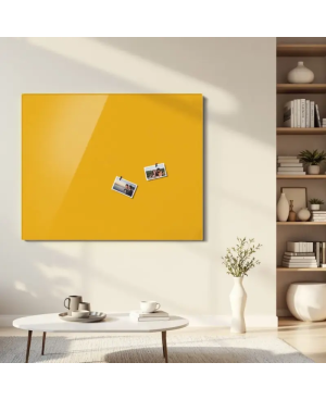 Žlutá neapolská skleněná magnetická tabule domácí Smatab®