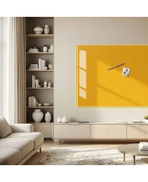 Žlutá neapolská skleněná magnetická tabule domácí Smatab®