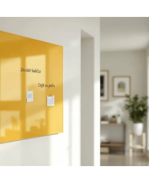 Žlutá neapolská skleněná magnetická tabule domácí Smatab®