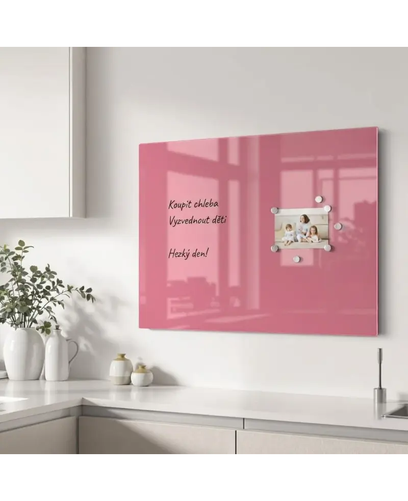 🌸 Ružová perlová sklenená tabuľa SMATAB®