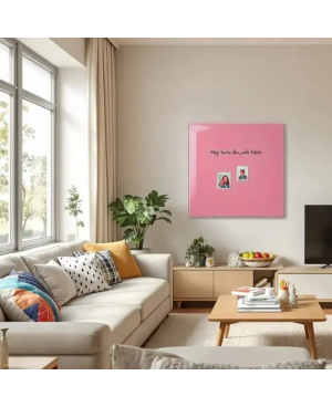Růžová perlová skleněná tabule SMATAB®