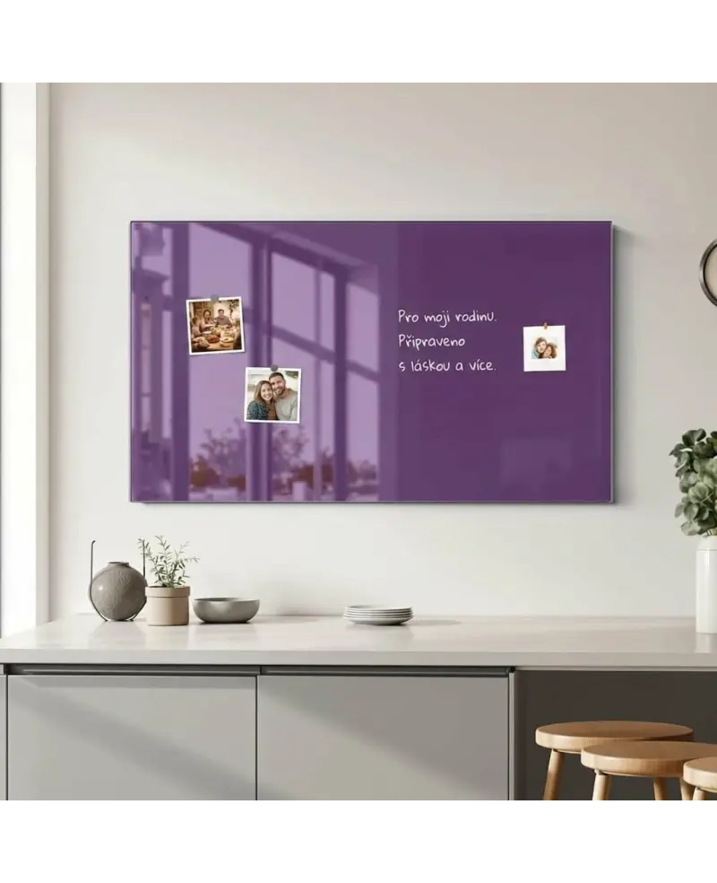 💜 Fialová kobaltová sklenená tabuľa SMATAB®