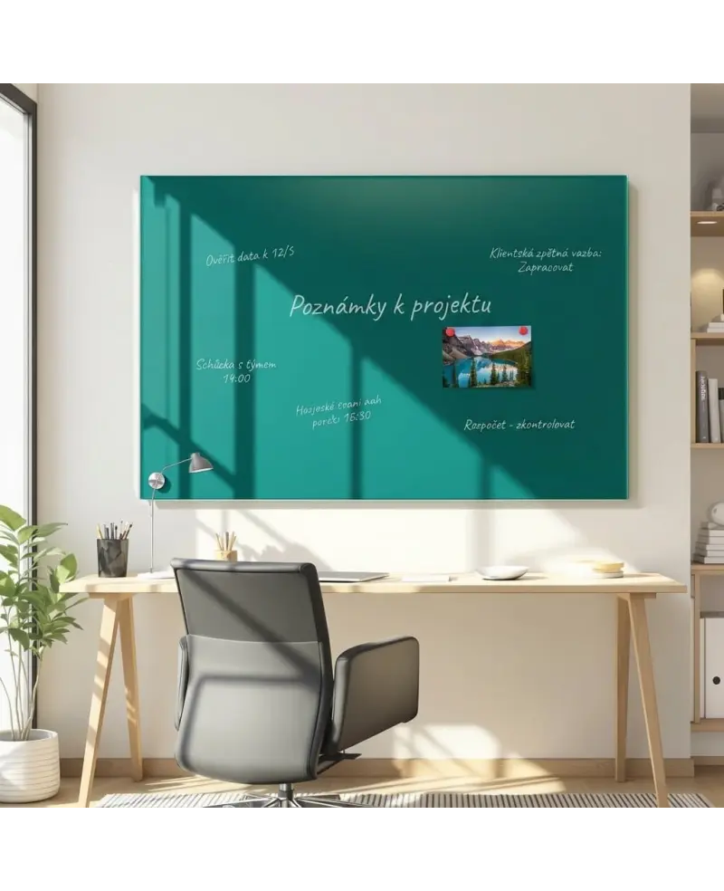 🟢 Sklenená tabuľa zelená smaragdová | SMATAB®