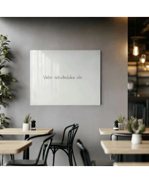 ⚪ Saténová biela tabuľa SMATAB® pre reštaurácie