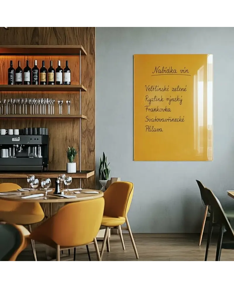 Žlutá neapolská skleněná tabule SMATAB®
