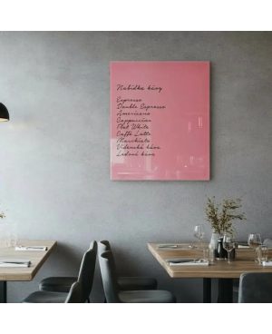 🩷 Perlová ružová tabuľa SMATAB® pre reštaurácie