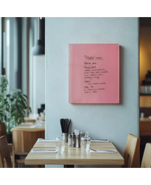 Růžová perlová skleněná tabule SMATAB®
