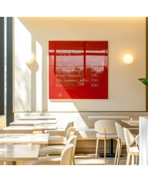 Tabuľa pre reštaurácie 🔴 koralová červená | SMATAB®