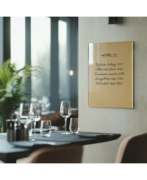 Okrová umbra skleněná magnetická tabule Smatab®