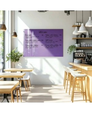 Fialová kobaltová skleněná magnetická tabule Smatab®