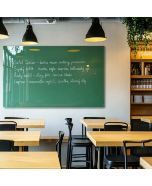 Zelená veronesova skleněná magnetická tabule Smatab®