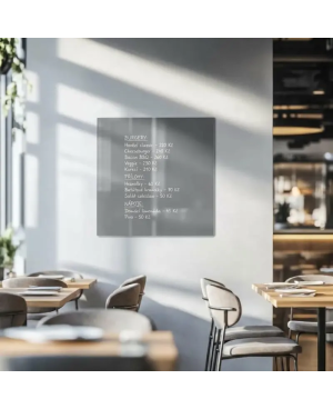 Šedá paynova skleněná magnetická tabule Smatab®