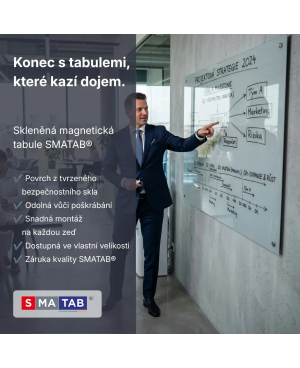 🩶 Sklenená tabuľa SMATAB® šedá paynova