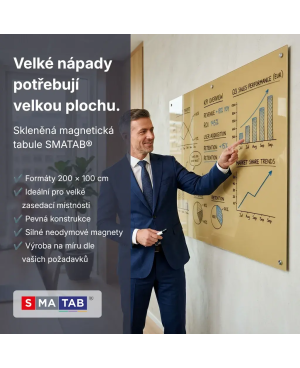 🟤 Sklenená tabuľa SMATAB® okrová umbra