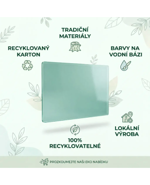 Modrá coelinová sklenená tabuľa | Nebeský dizajn | SMATAB® 🩵