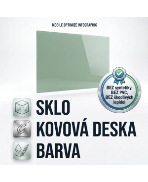Modrá coelinová sklenená tabuľa | Nebeský dizajn | SMATAB® 🩵