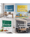 Modrá coelinová sklenená tabuľa | Nebeský dizajn | SMATAB® 🩵