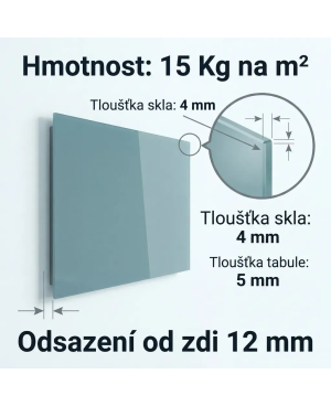 Žlutá neapolská skleněná tabule | Teplý design | SMATAB® 🌻