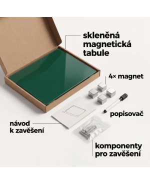⬛ Sklenená tabuľa sivá paynova | SMATAB®
