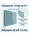⬛ Sklenená tabuľa sivá paynova | SMATAB®