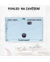 🌸 Růžová perlová skleněná tabule SMATAB®