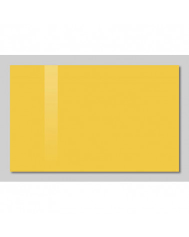 Firemní skleněná magnetická tabule - žlutá exotická Smatab®