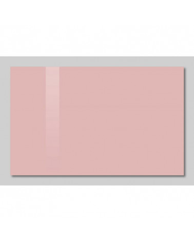 Firemní skleněná magnetická tabule - růžová tělová Smatab®