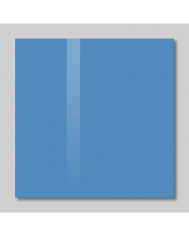 Firemní skleněná magnetická tabule - modrá ceolinová Smatab®