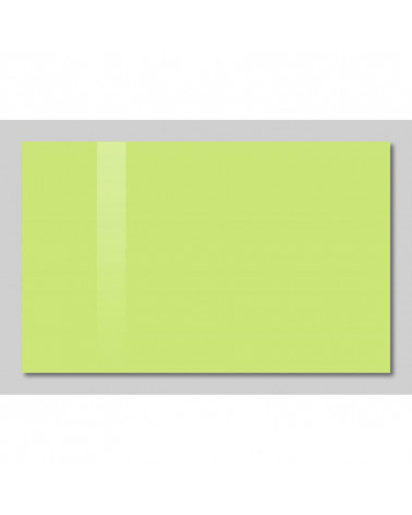 Firemní skleněná magnetická tabule - zelená pistáciová Smatab®