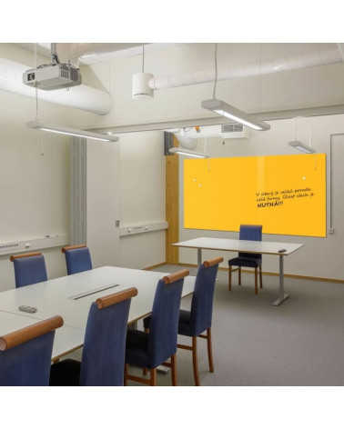 Skleněná pracovní a kancelářská tabule - žlutá exotická Smatab®