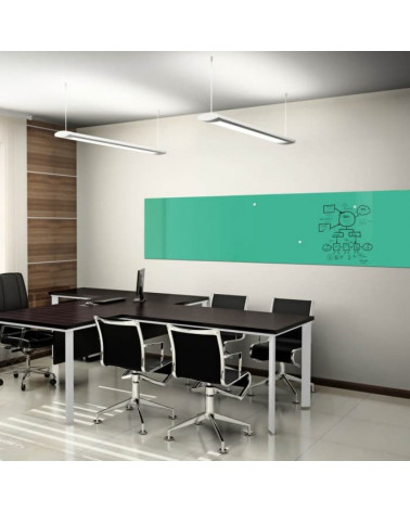 Skleněná pracovní a kancelářská tabule - zelená veronesova Smatab®