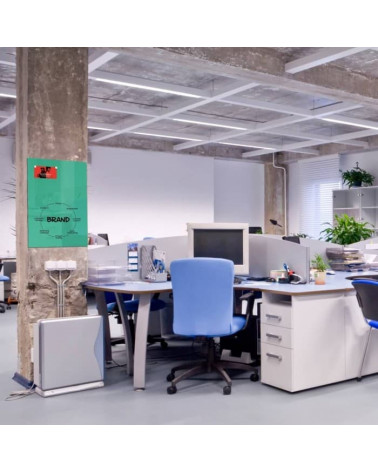 Skleněná pracovní a kancelářská tabule - zelená veronesova Smatab®