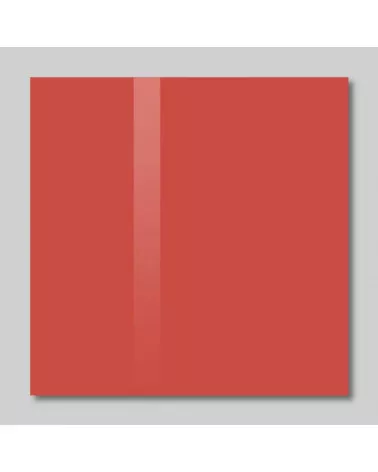 Skleněná magnetická nástěnka - červená korálová Smatab®