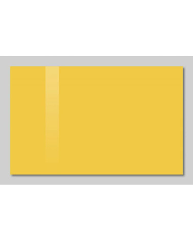 Žlutá exotická skleněná magnetická tabule na míru Smatab®