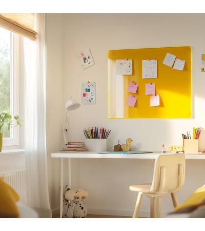 Skleněná magnetická tabule pro děti - žlutá exotická Smatab®