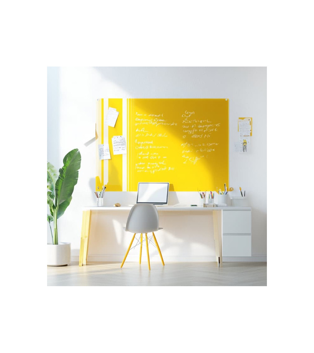 Skleněná magnetická tabule - žlutá exotická Smatab®