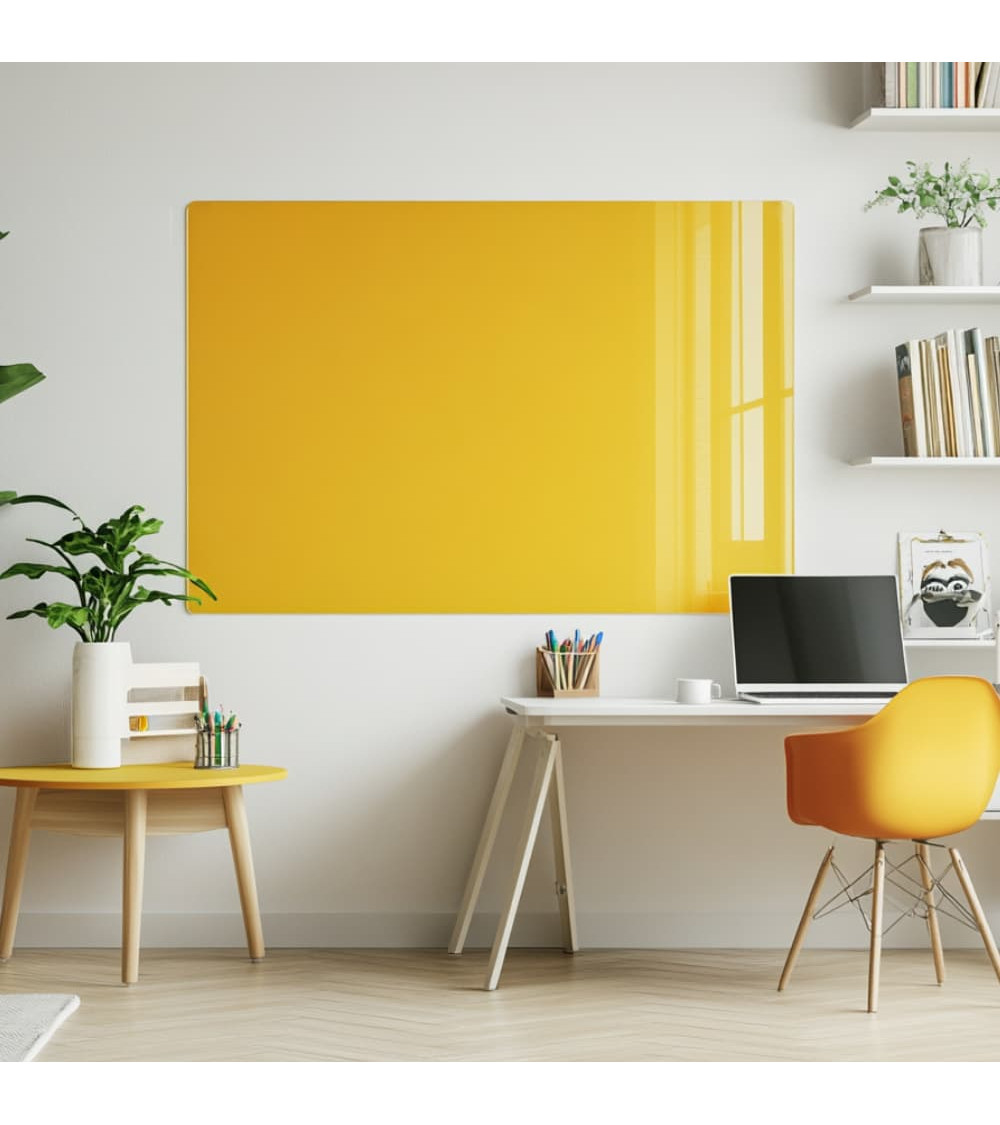 Skleněná magnetická tabule - žlutá neapolská Smatab®